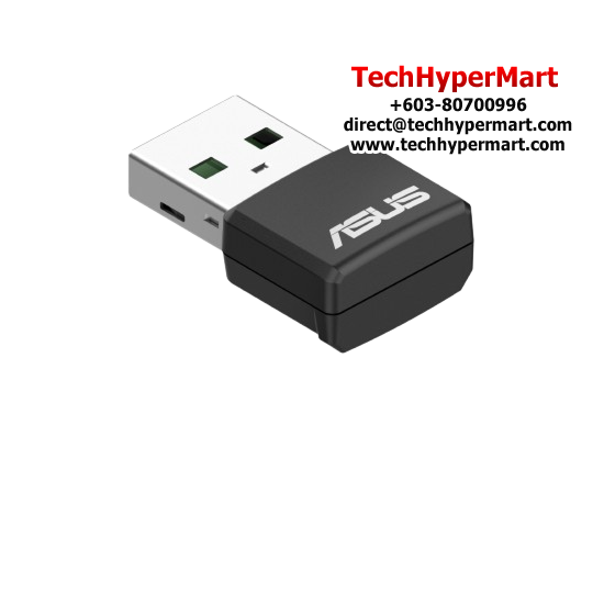 Asus USB-AX55 NANO USB Adapter (1800Mbps Wireless Internal DB Antennas x 2, 3dBi)