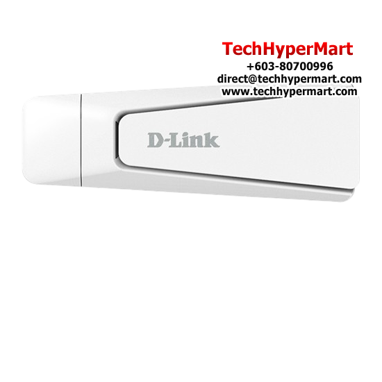 D-Link D-AX18U Wireless USB Adapter (1800Mbps Wireless AX, Foldable antenna, 32 Bit)
