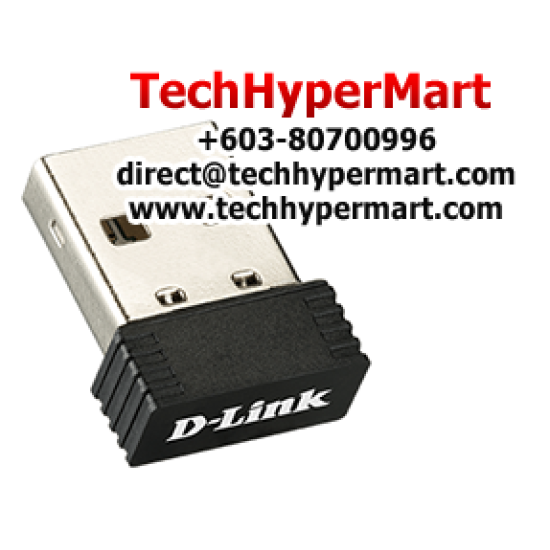 D-Link DWA-121 Wireless USB Adapter (150Mbps Wireless N, Integrated Antenna, 2.4GHz to 2.4835GHz)