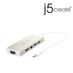 J5create JCD376 USB-C 3.1 Mini Dock (up to 2048 x 1152)