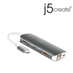 J5create JCD383 USB-C 9-in-1 Multi Adapter