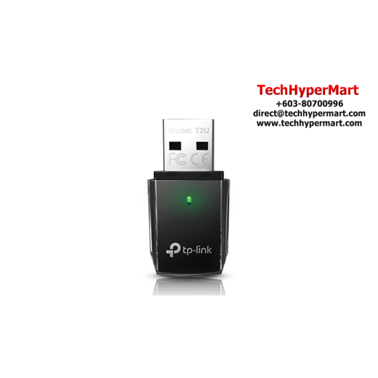TP-Link Archer T2U USB Adapter (Wireless AC600, 433Mbps at 5GHz + 150Mbps at 2.4GHz)