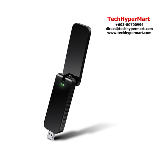 TP-Link Archer T4U USB Adapter (Wireless AC1300, 867Mbps at 5GHz + 400Mbps at 2.4GHz, USB 3.0) TP-Link Archer T4U USB Adapter (Wireless AC1300, 867Mbps at 5GHz + 400Mbps at 2.4GHz, USB 3.0)