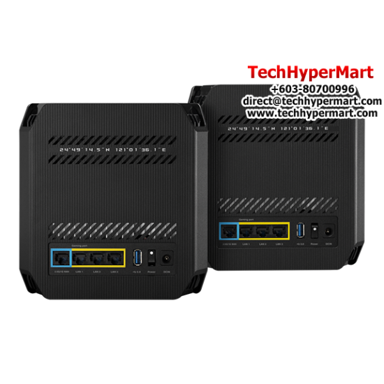 Asus GT6-2P WiFi System (800Mbps Wireless AC, Internal antenna x 9, 256MB Flash, 1GB RAM)