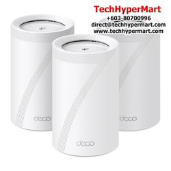 TP-Link Deco BE65 (3 Pack) WiFi System (574 Mbps, 4× High-Gain Antennas, Tri-Band)