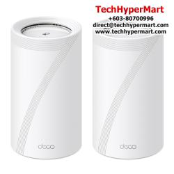 TP-Link Deco BE85 (2 Pack) WiFi System (1376 Mbps, 8× High-Gain Antennas, Tri-Band)