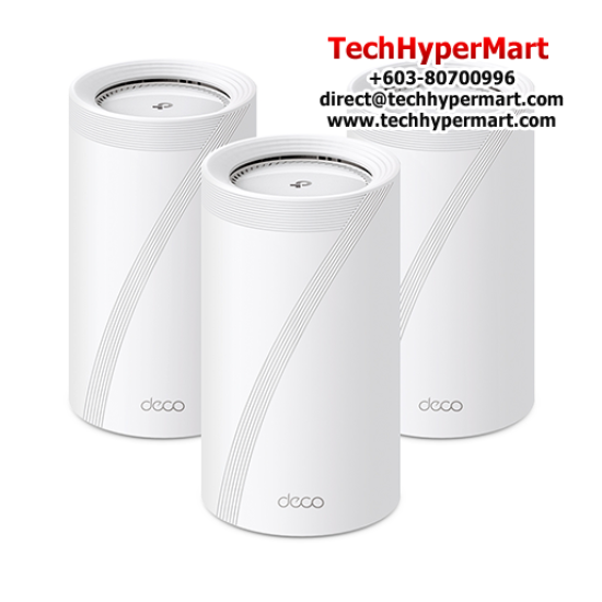 TP-Link Deco BE85 (3 Pack) WiFi System (1376 Mbps, 8× High-Gain Antennas, Tri-Band)