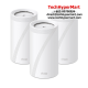 TP-Link Deco BE85 (3 Pack) WiFi System (1376 Mbps, 8× High-Gain Antennas, Tri-Band)