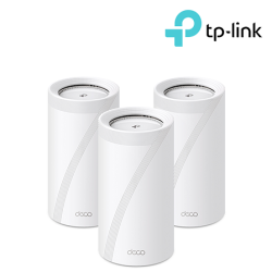 TP-Link Deco BE85 (3 Pack) WiFi System (1376 Mbps, 8× High-Gain Antennas, Tri-Band)