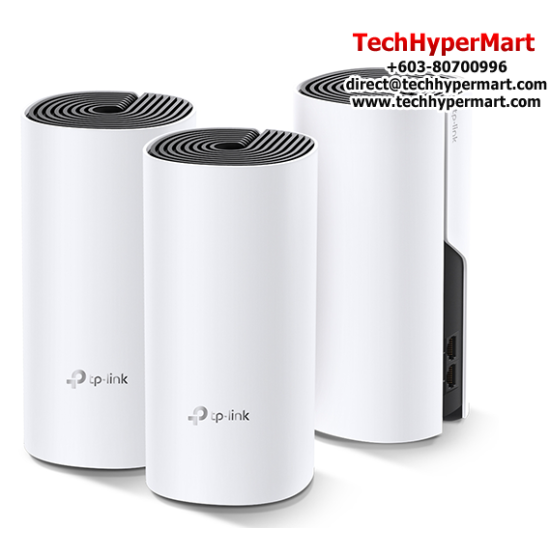 TP-Link Deco M4 (3-pack) WiFi System (2 Gigabit Ethernet Ports, Wi-Fi Made Easy, Wi-Fi Dead-Zone Killer)