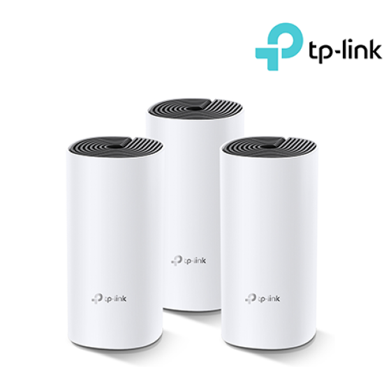 TP-Link Deco M4 (3-pack) WiFi System (2 Gigabit Ethernet Ports, Wi-Fi Made Easy, Wi-Fi Dead-Zone Killer)