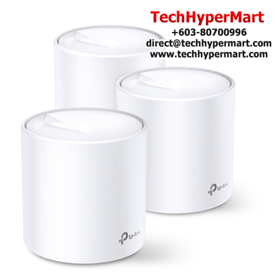 TP-Link Deco X20 (3-pack) WiFi System (2 Gigabit Ethernet Ports, 5 GHz, 4 internal antennas)