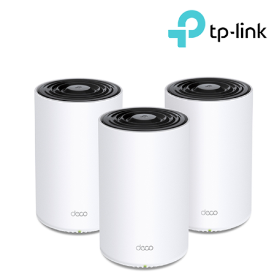 TP-Link Deco X68 (3-pack) WiFi System (3600 Mbps, Tri-Band, 5 internal antennas)