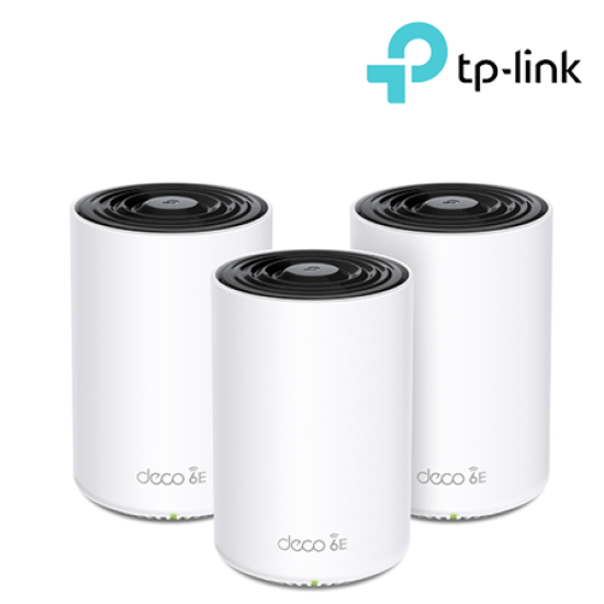 TP-Link Deco XE75 (3-Pack) WiFi System (574 Mbps, Tri-Band, 4× Hight-Gain Antennas)
