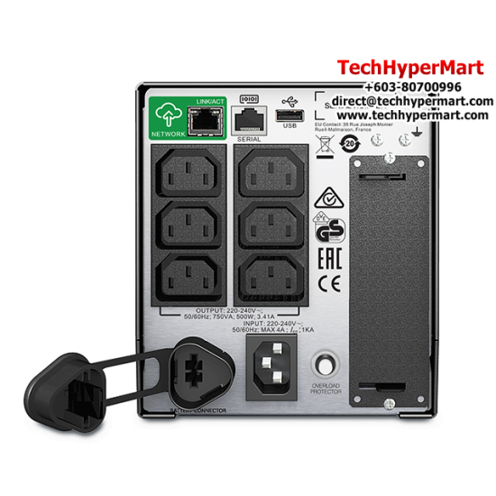 APC SMT750IC UPS (750VA, 500Watts / 750VA, SmartSlot, USB)
