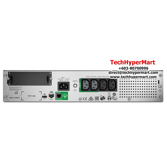 APC SMT1000RMI2UC UPS (1000VA, 700Watts / 1.0kVA, SmartSlot, USB)