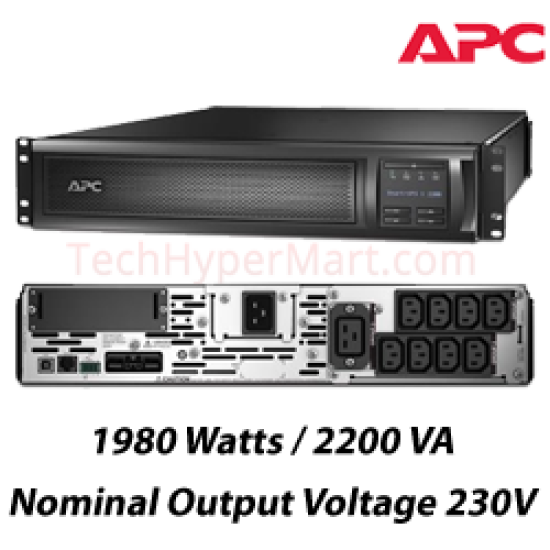 APC Smart-UPS X 2200VA Rack/Tower LCD 200-240V (SMX2200RMHV2U)