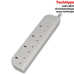 Belkin F9E400sa3M 4 Way Surge Protector (4 Surge Protected Outlets, 238 Joules, 6,500 Amp Max Spike Current)