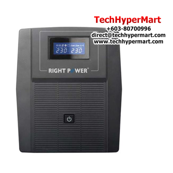Right Power PowerTank F1200P UPS (1200VA Capacity, High Quality SLA Battery, Built-in EMI/RFI Noise Filter)