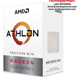 AMD Athlon 3000G CPU Processor (5MB Cache, 3.5GHz, Socket AM4, 2 Cores)