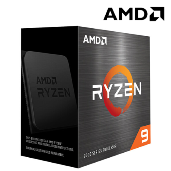 AMD Ryzen 9 5900X CPU Processor (6MB Cache, 3.7GHz, Socket AM4, 12 Cores)