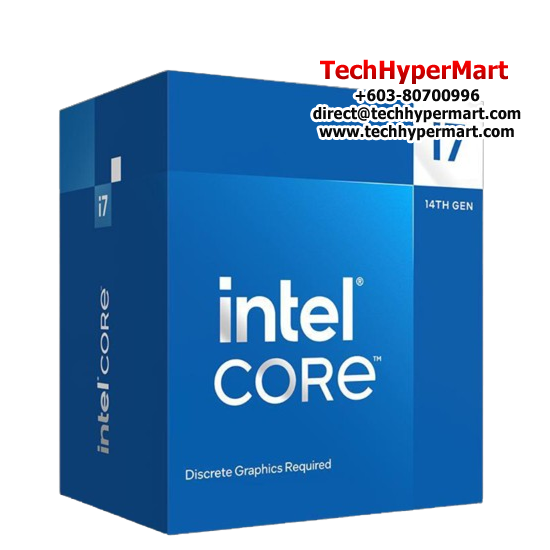 Intel Core i7 14700KF Processor (33 MB Cache, 5.6 GHz, Lithography 7 nm, Sockets Supported FCLGA1700)