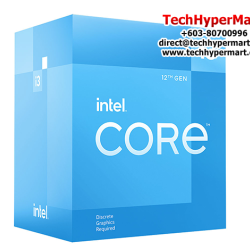 Intel Core i3-12100F Processor (12 MB Cache, 3.3 GHz, Lithography 7 nm, Sockets Supported FCLGA1700)
