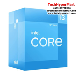 Intel Core i3-12100 Processor (12 MB Cache, 4.3 GHz, Lithography 7nm, Sockets Supported LGA1700)