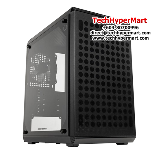 Cooler Master MasterBox Q300L V2 Chassis (Micro ATX, Mini ITX, 4 Expansion Slots, USB 3.2 x2, 120mm fan)