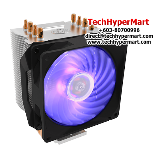 Cooler Hyper H410R RGB CPU Cooler (Socket LGA2066, 92 x 92 x 25 mm Fan, Rifle Bearing, 29 dBA Noise Level) Cooler Hyper H410R RGB CPU Cooler (Socket LGA2066, 92 x 92 x 25 mm Fan, Rifle Bearing, 29 dBA Noise Level)