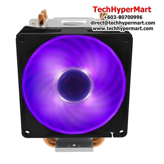 Cooler Hyper H410R RGB CPU Cooler (Socket LGA2066, 92 x 92 x 25 mm Fan, Rifle Bearing, 29 dBA Noise Level) Cooler Hyper H410R RGB CPU Cooler (Socket LGA2066, 92 x 92 x 25 mm Fan, Rifle Bearing, 29 dBA Noise Level)
