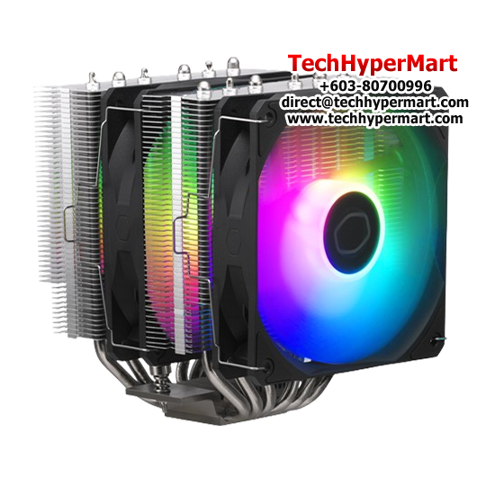 Cooler Master Hyper 620S Fan  (120 x 120 x 25 mm, Rifle Bearing, 650-1750 RPM, 27.2 dBA Fan Noise)