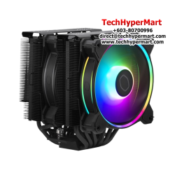 Cooler Master Hyper 622 Halo Black Fan  (120 x 120 x 25 mm, Rifle Bearing, 650-2050 RPM, 27 dBA Fan Noise)