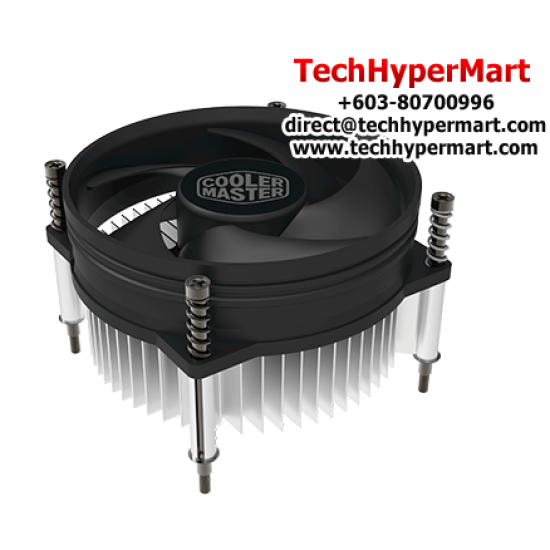 Cooler Master I30 CPU Cooler (Socket LGA1156, 92 x 92 x 25 mm Fan, Rifle Bearing, 28 dBA Noise Level) Cooler Master I30 CPU Cooler (Socket LGA1156, 92 x 92 x 25 mm Fan, Rifle Bearing, 28 dBA Noise Level)