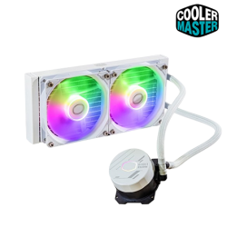 Cooler Master ML240L Core ARGB White Edition Fan (120 x 120 x 25 mm, Rifle Bearing, 650-1800 RPM, 27.2 dBA Fan Noise)