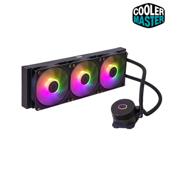 Cooler Master ML360L Core ARGB Fan (120 x 120 x 25 mm, Rifle Bearing, 650-1750 RPM, 27.2 dBA Fan Noise)