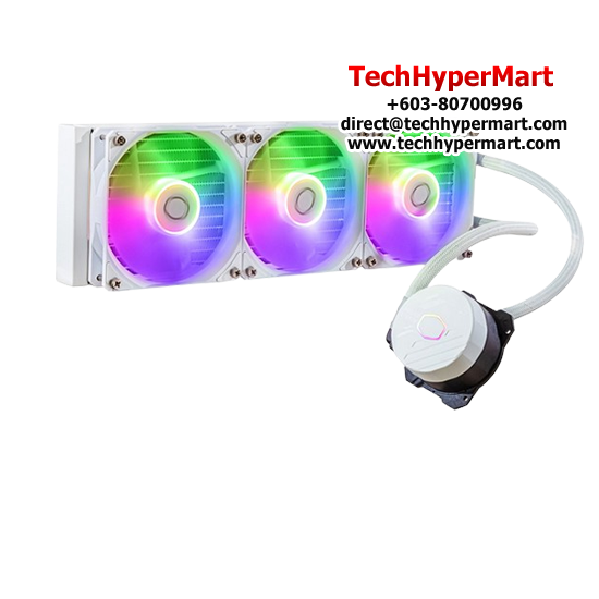 Cooler Master ML360L Core ARGB White Edition Fan (120 x 120 x 25 mm, Rifle Bearing, 650-1750 RPM, 27.2 dBA Fan Noise) Cooler Master ML360L Core ARGB White Edition Fan (120 x 120 x 25 mm, Rifle Bearing, 650-1750 RPM, 27.2 dBA Fan Noise)