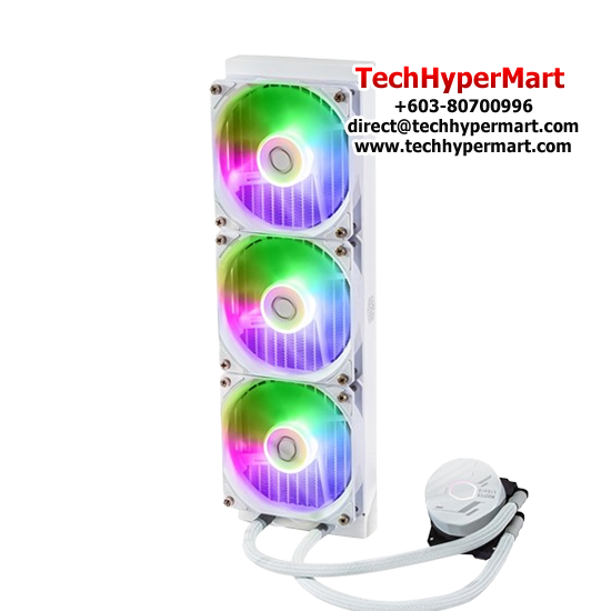 Cooler Master ML360L Core ARGB White Edition Fan (120 x 120 x 25 mm, Rifle Bearing, 650-1750 RPM, 27.2 dBA Fan Noise) Cooler Master ML360L Core ARGB White Edition Fan (120 x 120 x 25 mm, Rifle Bearing, 650-1750 RPM, 27.2 dBA Fan Noise)