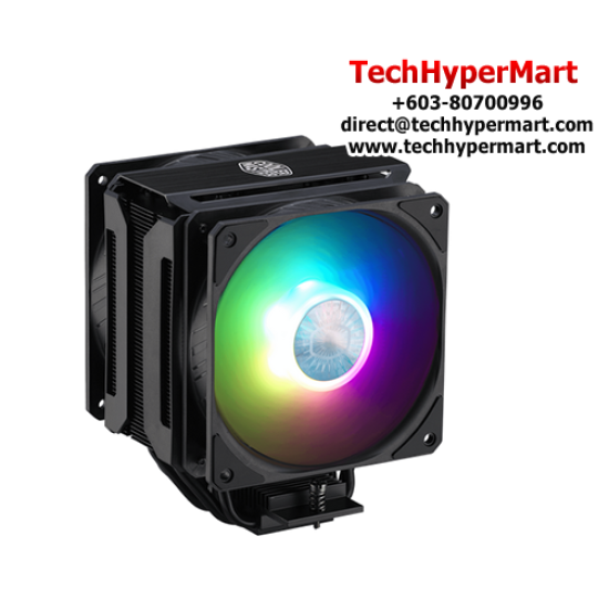 Cooler Master MasterAir MA612 Stealth ARGB Fan (120 x 120 x 25 mm, Rifle Bearing, 650-1800 RPM, 27 dBA Fan Noise)