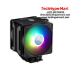 Cooler Master MasterAir MA612 Stealth ARGB Fan (120 x 120 x 25 mm, Rifle Bearing, 650-1800 RPM, 27 dBA Fan Noise)