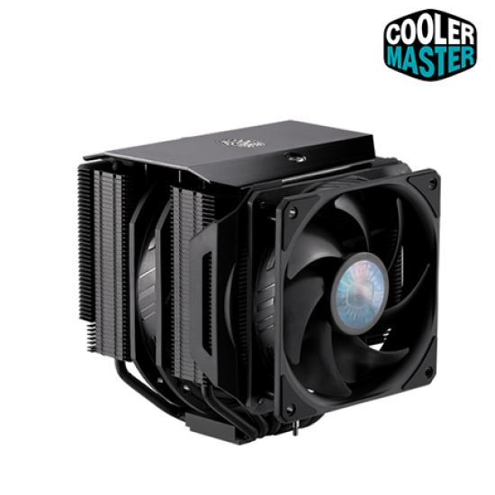Cooler Master MasterAir MA624 Stealth Fan (140 x 140 x 25 mm, Rifle Bearing, 650-1800 RPM, 27 dBA Fan Noise) Cooler Master MasterAir MA624 Stealth Fan (140 x 140 x 25 mm, Rifle Bearing, 650-1800 RPM, 27 dBA Fan Noise)