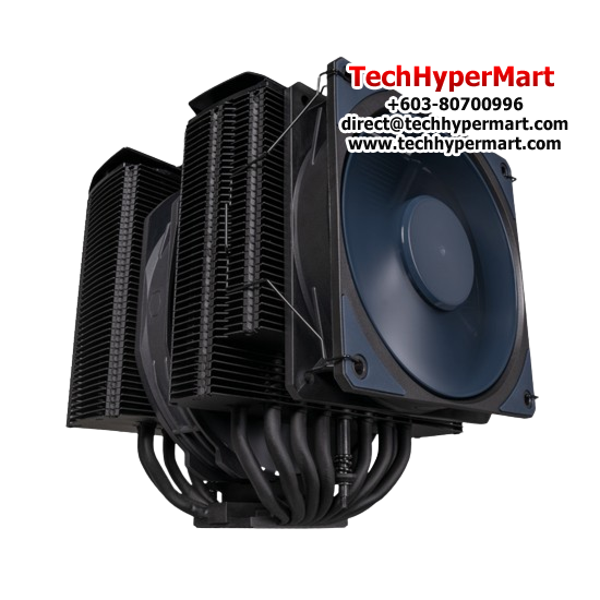 Cooler Master MasterAir MA824 Stealth Fan  (120 x 120 x 25 mm, Rifle Bearing, 650-1750 RPM, 24.6 dBA Fan Noise)