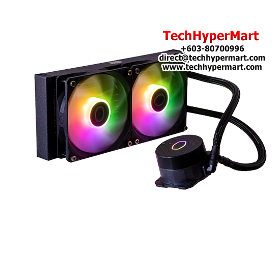 Cooler Master MasterLiquid ML240L Core ARGB Fan (120 x 120 x 25 mm, Rifle Bearing, 650-1800 RPM, 27 dBA Fan Noise) Cooler Master MasterLiquid ML240L Core ARGB Fan (120 x 120 x 25 mm, Rifle Bearing, 650-1800 RPM, 27 dBA Fan Noise)