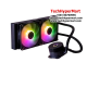 Cooler Master MasterLiquid ML240L Core ARGB Fan (120 x 120 x 25 mm, Rifle Bearing, 650-1800 RPM, 27 dBA Fan Noise) Cooler Master MasterLiquid ML240L Core ARGB Fan (120 x 120 x 25 mm, Rifle Bearing, 650-1800 RPM, 27 dBA Fan Noise)