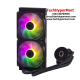 Cooler Master MasterLiquid ML240L Core ARGB Fan (120 x 120 x 25 mm, Rifle Bearing, 650-1800 RPM, 27 dBA Fan Noise) Cooler Master MasterLiquid ML240L Core ARGB Fan (120 x 120 x 25 mm, Rifle Bearing, 650-1800 RPM, 27 dBA Fan Noise)