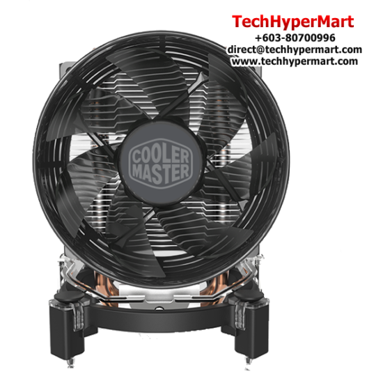 Cooler Master Hyper T20 CPU Cooler (Socket LGA1156, 95.5 x 95.5 x 25 mm Fan, Rifle Bearing, 30 dBA Noise Level) Cooler Master Hyper T20 CPU Cooler (Socket LGA1156, 95.5 x 95.5 x 25 mm Fan, Rifle Bearing, 30 dBA Noise Level)