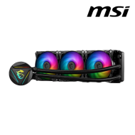 MSI MAG CORELIQUID 360R Liquid Cooler (Socket LGA1700, 120 x 120 x 25mm Fan, Two Ball Bearing, 18 dBA Noise Level)
