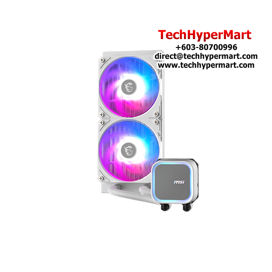 MSI MAG CORELIQUID A13 240 WHITE Cooler (Socket LGA1700, 120 x 120 x 25mm Fan, Rifle Bearing, 20 dBA Noise Level)