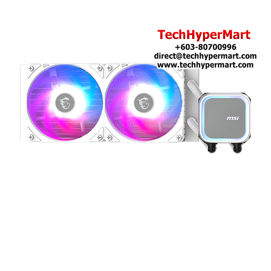 MSI MAG CORELIQUID A13 240 WHITE Cooler (Socket LGA1700, 120 x 120 x 25mm Fan, Rifle Bearing, 20 dBA Noise Level)
