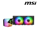 MSI MAG CORELIQUID C240 Cooler (Socket AM5, 120 x 120 x 25mm Fan, Two Ball Bearing, 18 dBA Noise Level) MSI MAG CORELIQUID C240 Cooler (Socket AM5, 120 x 120 x 25mm Fan, Two Ball Bearing, 18 dBA Noise Level)